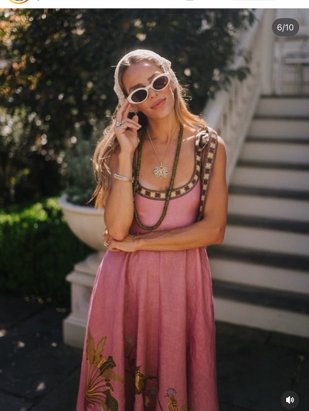 Alemais Zuri Dusty Rose Floral Border Maxi Dress last 3🔥🔥 - Picture 15 of 16